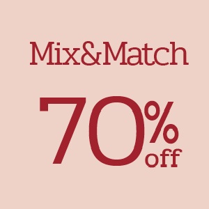 מצעי Mix&Match ב- 70% הנחה