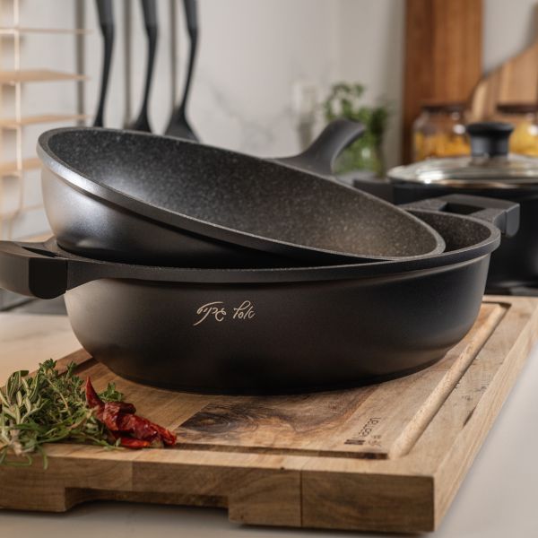 מחבת נון סטיק אלומיניום אסף גרניט