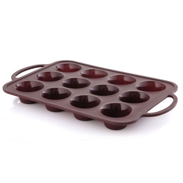 תבנית סיליקון -מאפינס 12 שקעים