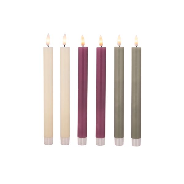 נר לד - דק - צבע רנדומלי