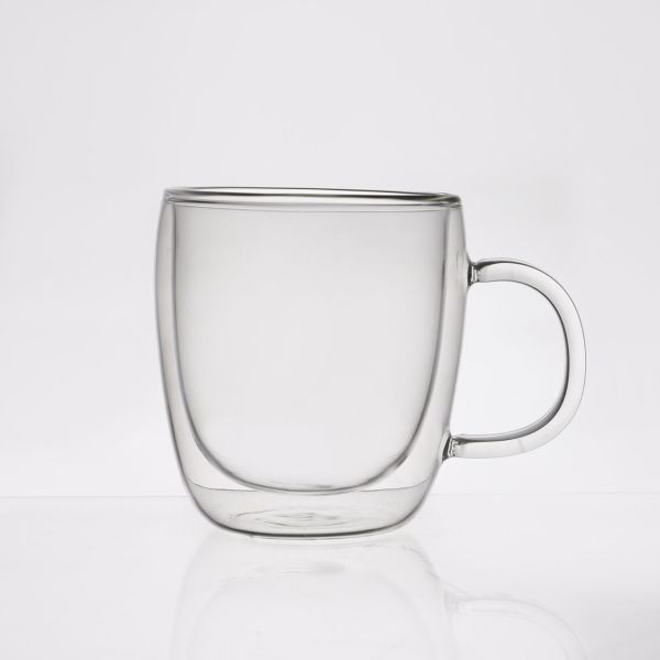 כוס שתיה חמה זכוכית כפולה