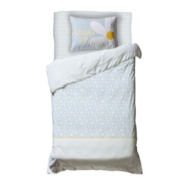 סט מצעי ג׳רסי לילדים – דגם SUNNY FLOWER thumbnail