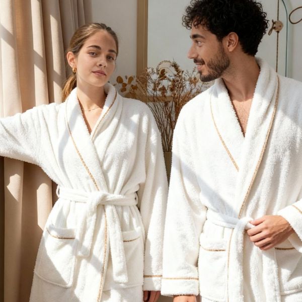 חלוק רחצה לבן פרימיום MUSK