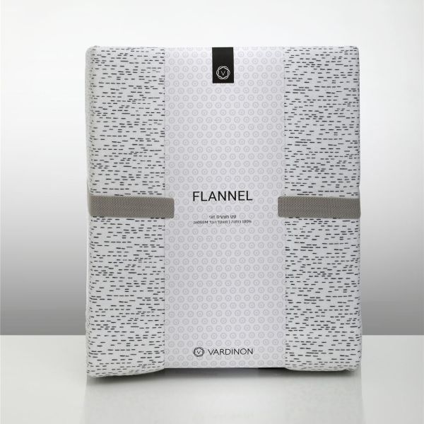 סט מצעים פלנל אורגני 100% כותנה - Nate