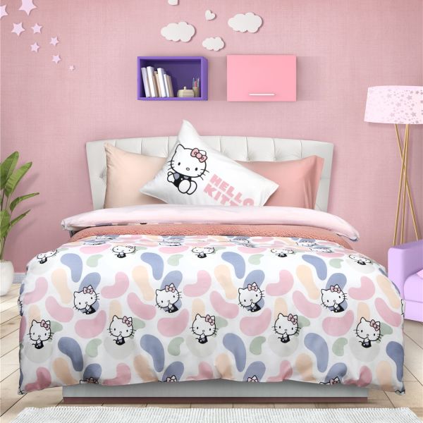 סט מצעי כותנה לילדים Kitty Bean – הלו קיטי מבית דיסני thumbnail