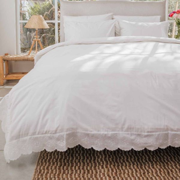 סט מצעי כותנה פרקל 200 חוטים דגם Cecile