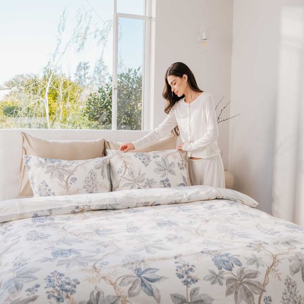 סט מצעים דמוי פשתן דגם Burma