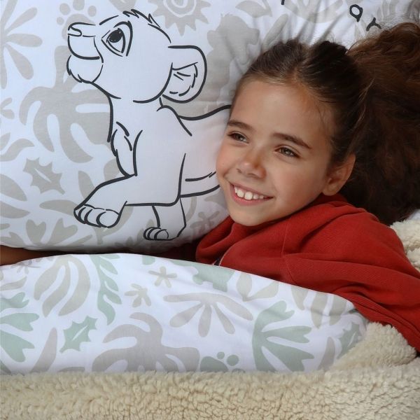 סט מצעי כותנה ג’רסי לילדים - דגם סימבה Brave