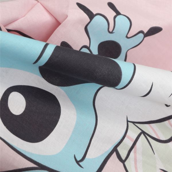 מצעי כותנה לילדים דיסני Less Drama – סטיץ’ ואנג’ל, 144 חוטים