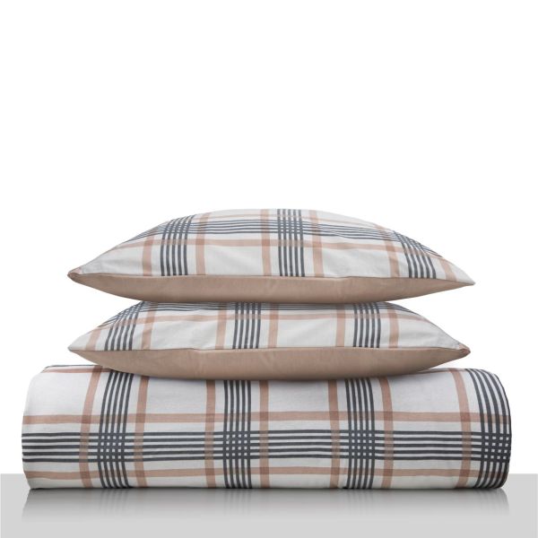 סט מצעים פלנל אורגני 100% כותנה - Blair