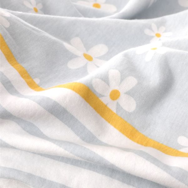 סט מצעי ג׳רסי לילדים – דגם SUNNY FLOWER