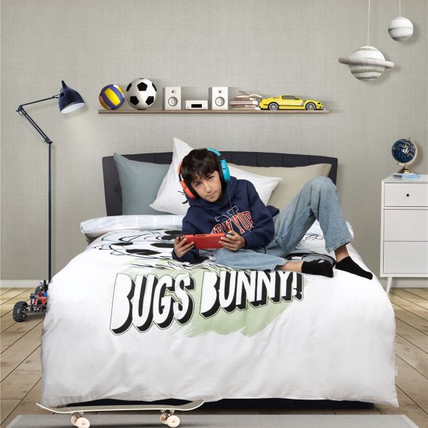 סט מצעי כותנה לילדים – באגס באני Bugs Net
