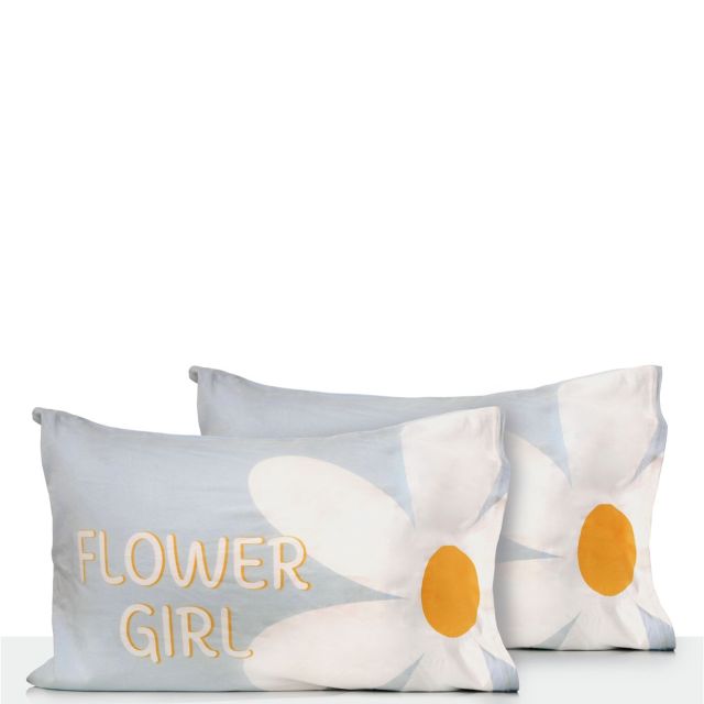 ציפית ג’רסי לכרית - דגם SUNNY FLOWER