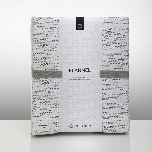 סט מצעים פלנל אורגני 100% כותנה - Nate