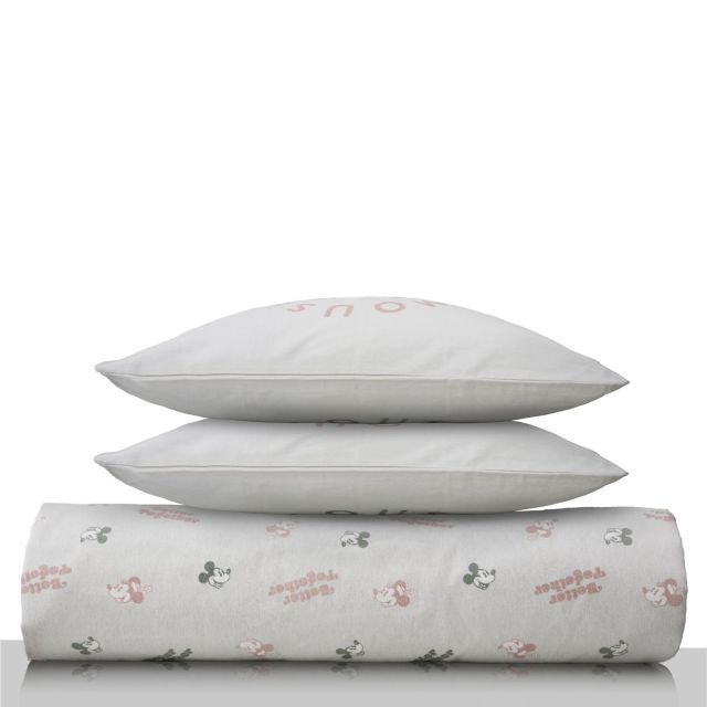 סט מצעי פלנל אורגני Mickey Vintage