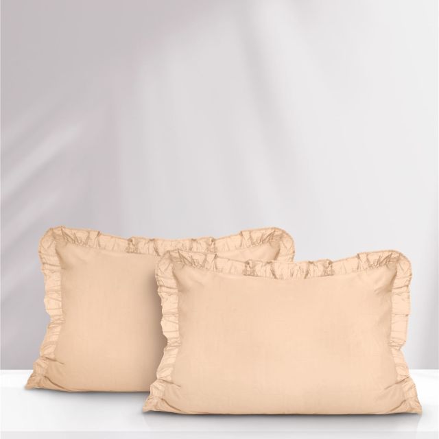 זוג ציפיות כותנה פרקל דגם Chic