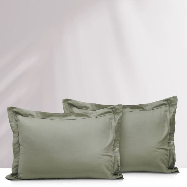 זוג ציפיות סאטן Selected Olive